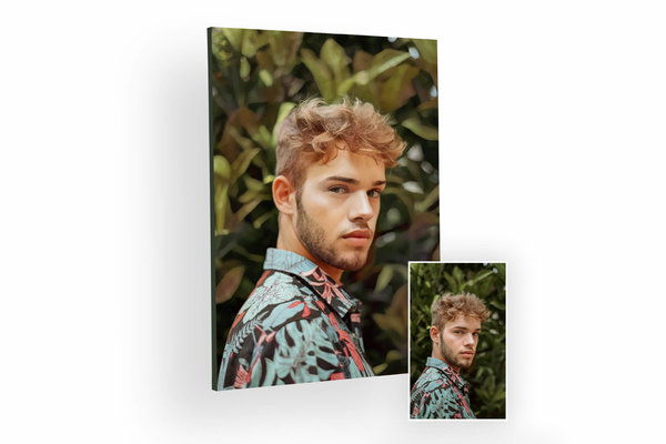 foto als schilderij